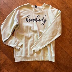 Homebody Crewneck Sweatshirt in Light Mint